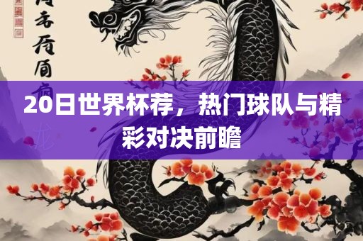 20日世界杯荐，热门球队与精彩对决前瞻