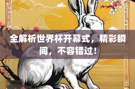 全解析世界杯开幕式，精彩瞬间，不容错过！