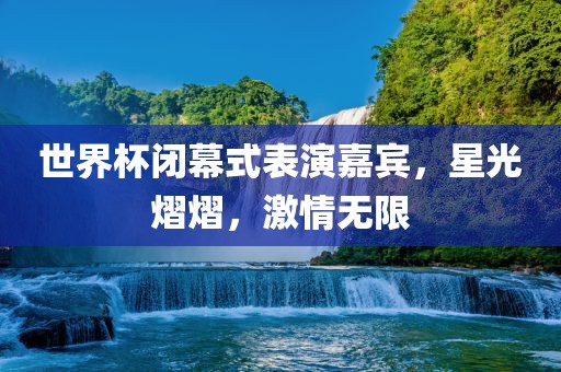 世眉山市正发家政服务有限公司界杯闭幕式表演嘉宾，星光熠熠，激情无限
