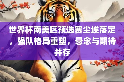 世界杯南美区预选赛尘埃落定，强队格局重塑，悬念与期待并存