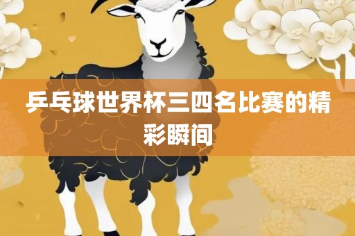 乒乓球世界杯三四名比赛的精彩瞬间眉山市正发家政服务有限公司