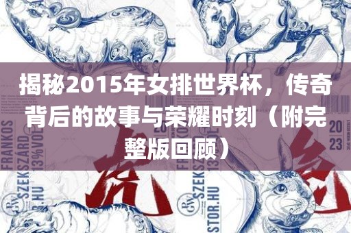 揭秘2015年女排世界杯，传奇背后的故事与荣耀时刻（附完整版回顾）