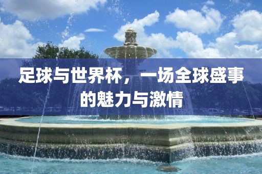 足球与世界杯，一场全球盛事的魅力与激情眉山市正发家政服务有限公司