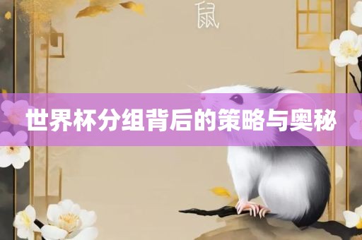 世界杯分组背后的策略与奥秘眉山市正发家政服务有限公司