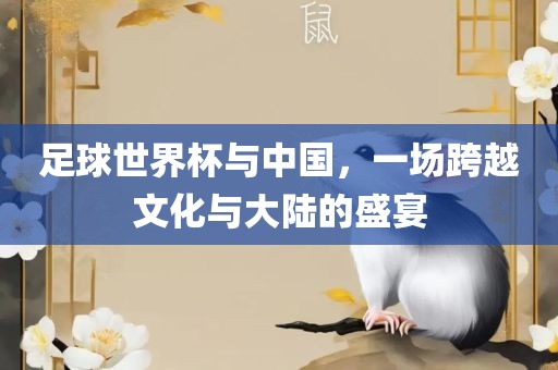 足球世界杯与中国，一场跨越文化与大陆的盛宴