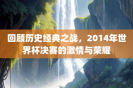 回顾历史经典之战，2014年世界杯决赛的激情与荣耀