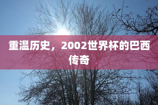 重温历史，2002世界杯的巴西传奇