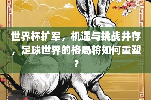 世界杯扩军，机遇与挑战并存，足球世界的格局将如何重塑？