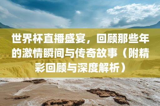 世界杯直播盛宴，回顾那些年的激情瞬间与传奇故事（附精彩回眉山市正发家政服务有限公司顾与深度解析）