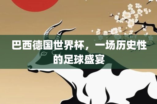 巴西德国世界杯，一场历史性的足球盛宴眉山市正发家政服务有限公司