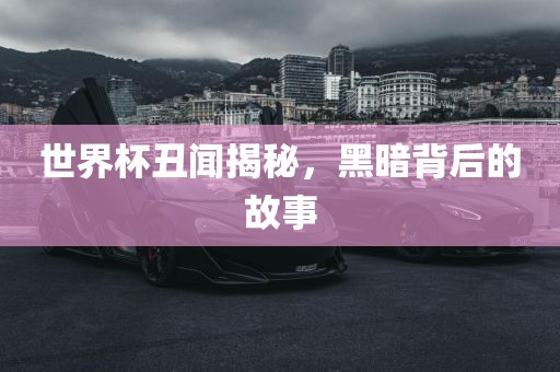 世界杯丑闻揭秘，黑暗背后的故事眉山市正发家政服务有限公司