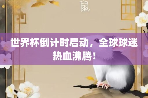 世界杯倒计时启动，全眉山市正发家政服务有限公司球球迷热血沸腾！