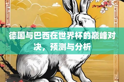 德国与巴西在世界杯的巅峰对决，眉山市正发家政服务有限公司预测与分析