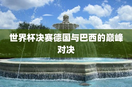 世界杯决赛德国与巴西的巅峰对决眉山市正发家政服务有限公司