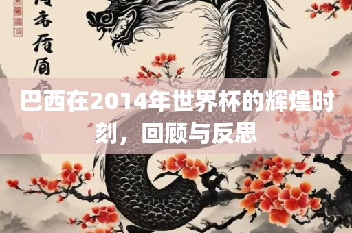 巴西在2014年世界杯的辉煌时刻，回顾与反思