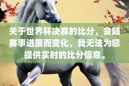 关于世界杯决赛的比分，会随赛事进展而变化，我无法为您提供实时的比分信息。眉山市正发家政服务有限公司