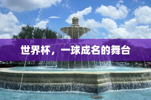 世界杯，一球成名的舞台