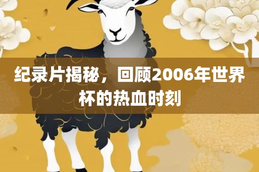 纪录片揭秘，回顾2006年世界杯的热血时刻