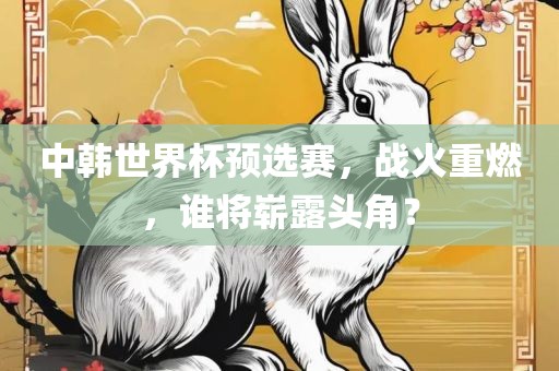 中韩世界杯预选赛，战火重燃，谁将崭露头角？眉山市正发家政服务有限公司