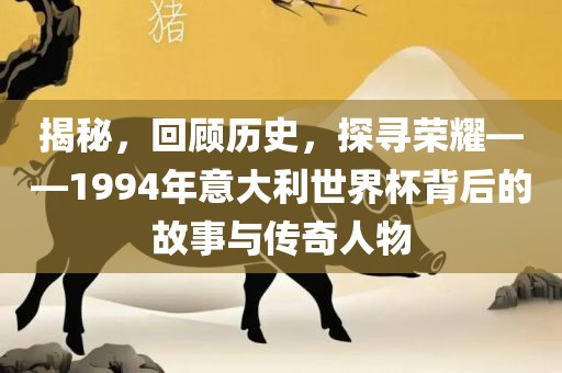 揭秘，回顾历史，探寻荣耀——1994年意大利世界杯背后的故事与传奇人物