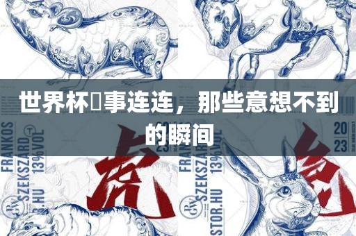 世界杯囧事连连，那些意想不到的瞬间