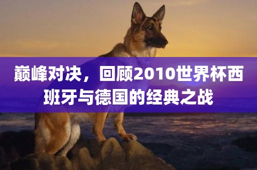 巅峰对决，回顾2010世界杯西班牙与德国的经典之战眉山市正发家政服务有限公司