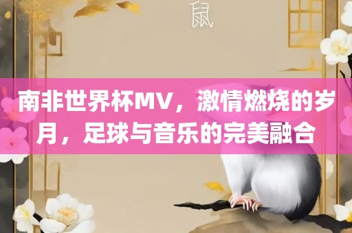 南非世界杯MV，激情燃烧的岁月，足球与音乐的完美融合眉山市正发家政服务有限公司