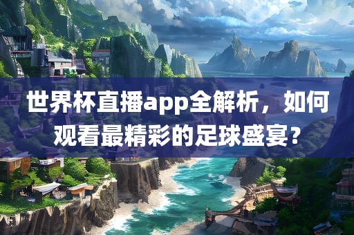 世界杯直播app全解析，如何观看最精彩的足球盛宴？