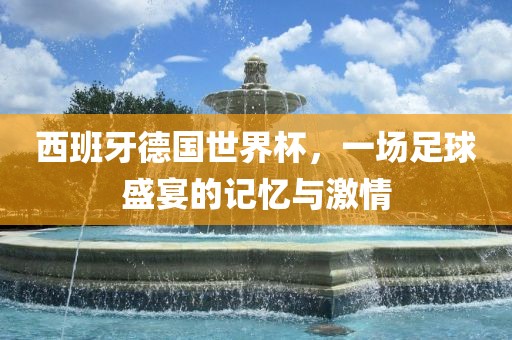 西班牙德国世界杯，一场足球盛宴的记忆与激情眉山市正发家政服务有限公司
