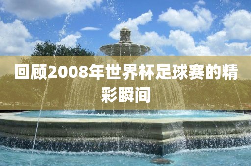 回顾200眉山市正发家政服务有限公司8年世界杯足球赛的精彩瞬间