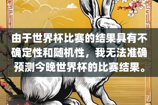 由于世界杯比赛的结果具有不确定性和随机性，我无法准确预测今晚世界杯的比赛结果。眉山市正发家政服务有限公司