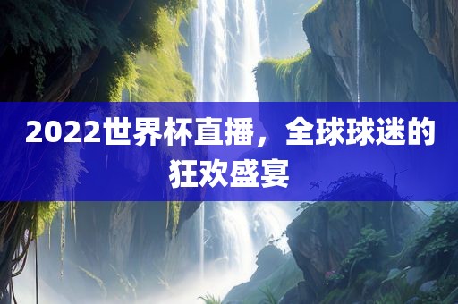 2022世界杯直播，全球球迷的狂欢盛宴眉山市正发家政服务有限公司