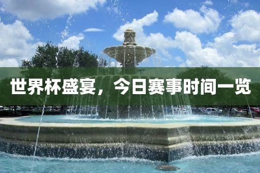 世界杯盛宴，今日赛事时间一览眉山市正发家政服务有限公司