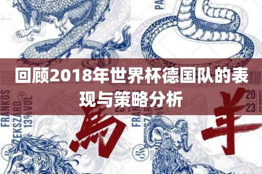 回顾2018年世界杯德国队的表现与策略分析眉山市正发家政服务有限公司