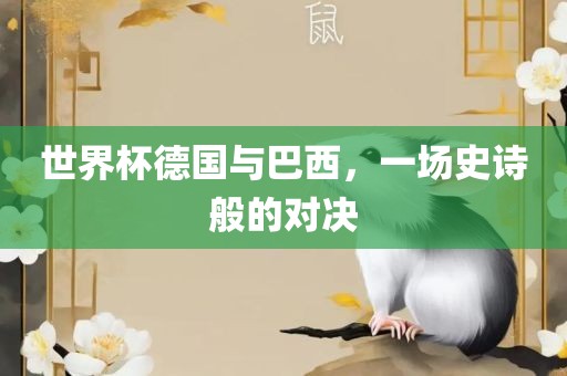 世界杯德国与巴西，一场史诗般的对决眉山市正发家政服务有限公司