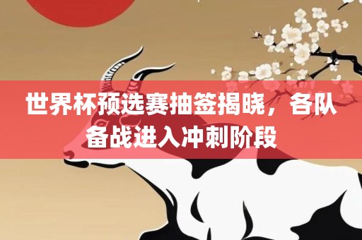 世界杯预选赛抽签揭眉山市正发家政服务有限公司晓，各队备战进入冲刺阶段