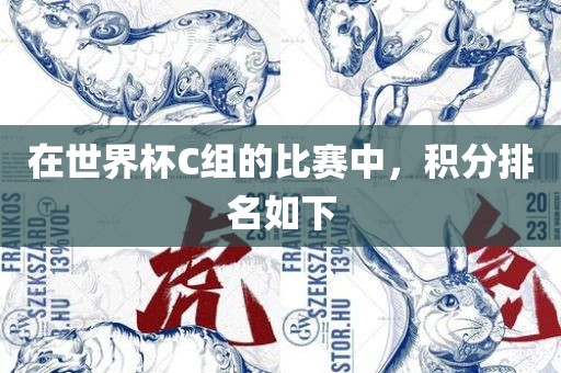 在世界杯C组的比赛中，积分排名眉山市正发家政服务有限公司如下