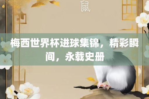 梅西世界杯进球集锦，精彩瞬间，永载史册