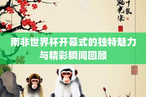南非世界杯开幕眉山市正发家政服务有限公司式的独特魅力与精彩瞬间回顾