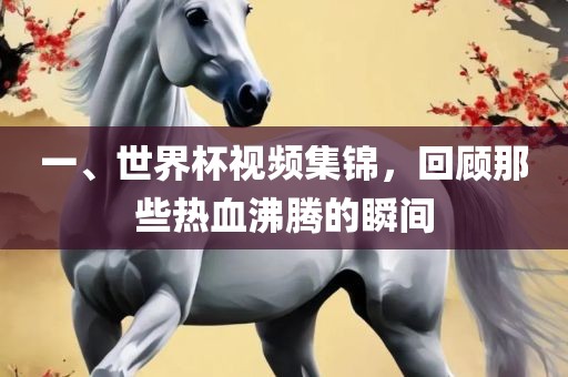 一、世界杯视频集锦，回顾那些热血沸腾的瞬间