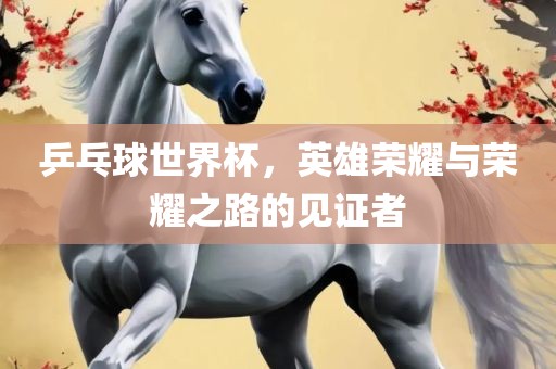 乒乓球世界杯，英雄荣耀与荣耀之路的见证者眉山市正发家政服务有限公司