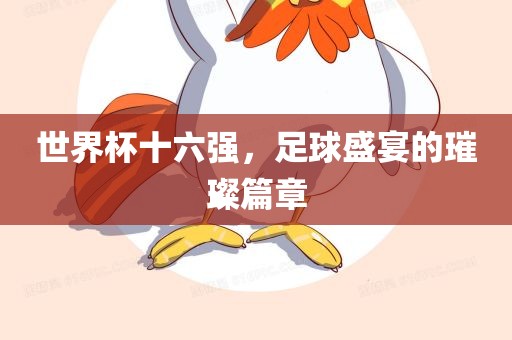 世界杯十六强，足球盛宴的璀璨篇章