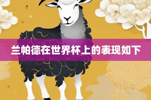 兰帕德在世界杯上的表现如下眉山市正发家政服务有限公司