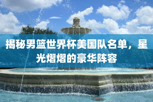 揭秘男篮世界杯美国队名单，星光熠熠的豪华阵容眉山市正发家政服务有限公司
