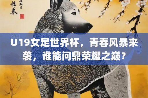 U19女足世界杯，青春风暴来袭，谁能问鼎荣耀之巅？
