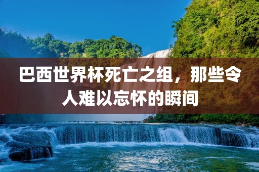 巴西世界杯死亡之组，那些令人难以忘怀的瞬间眉山市正发家政服务有限公司