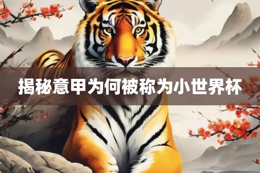 揭秘意甲为何被称为小世界杯眉山市正发家政服务有限公司