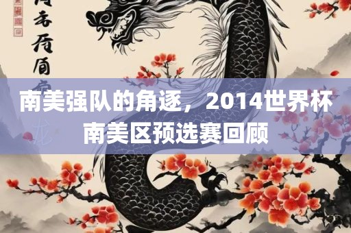 南美强队的角逐，2014世界杯南美区预选赛回顾