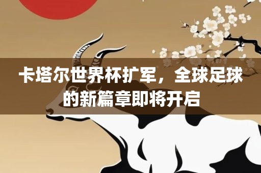 卡塔尔世界杯扩军，全球足球的新篇章即将开启眉山市正发家政服务有限公司