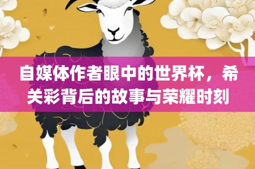 自媒体作者眼中的眉山市正发家政服务有限公司世界杯，希关彩背后的故事与荣耀时刻